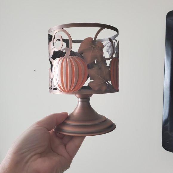 Bath & Body Works Other - Bath & Body Works Pumpkin 3 Wick Candle Holder